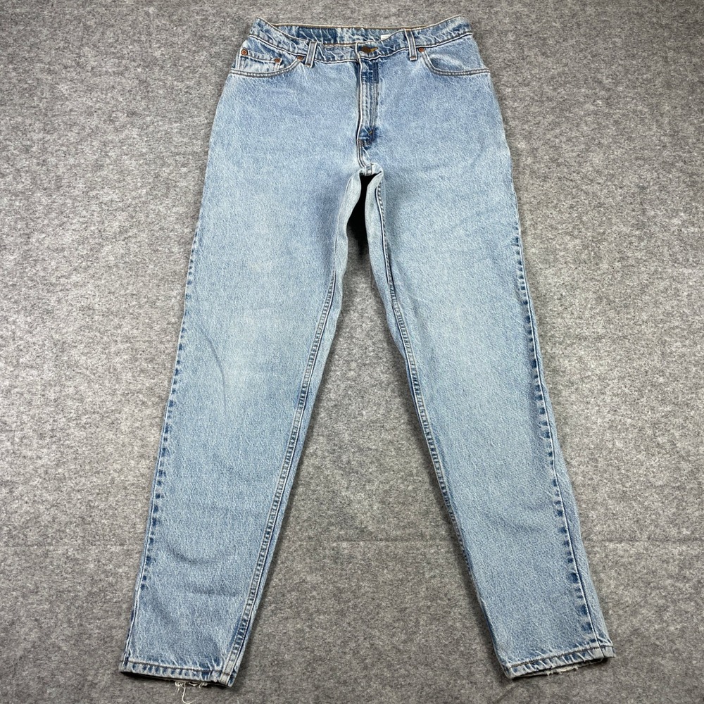 Levi's Jeans Womens 15 Long (Fits 30x32) Blue 550 Relaxed Tapered Made In USA